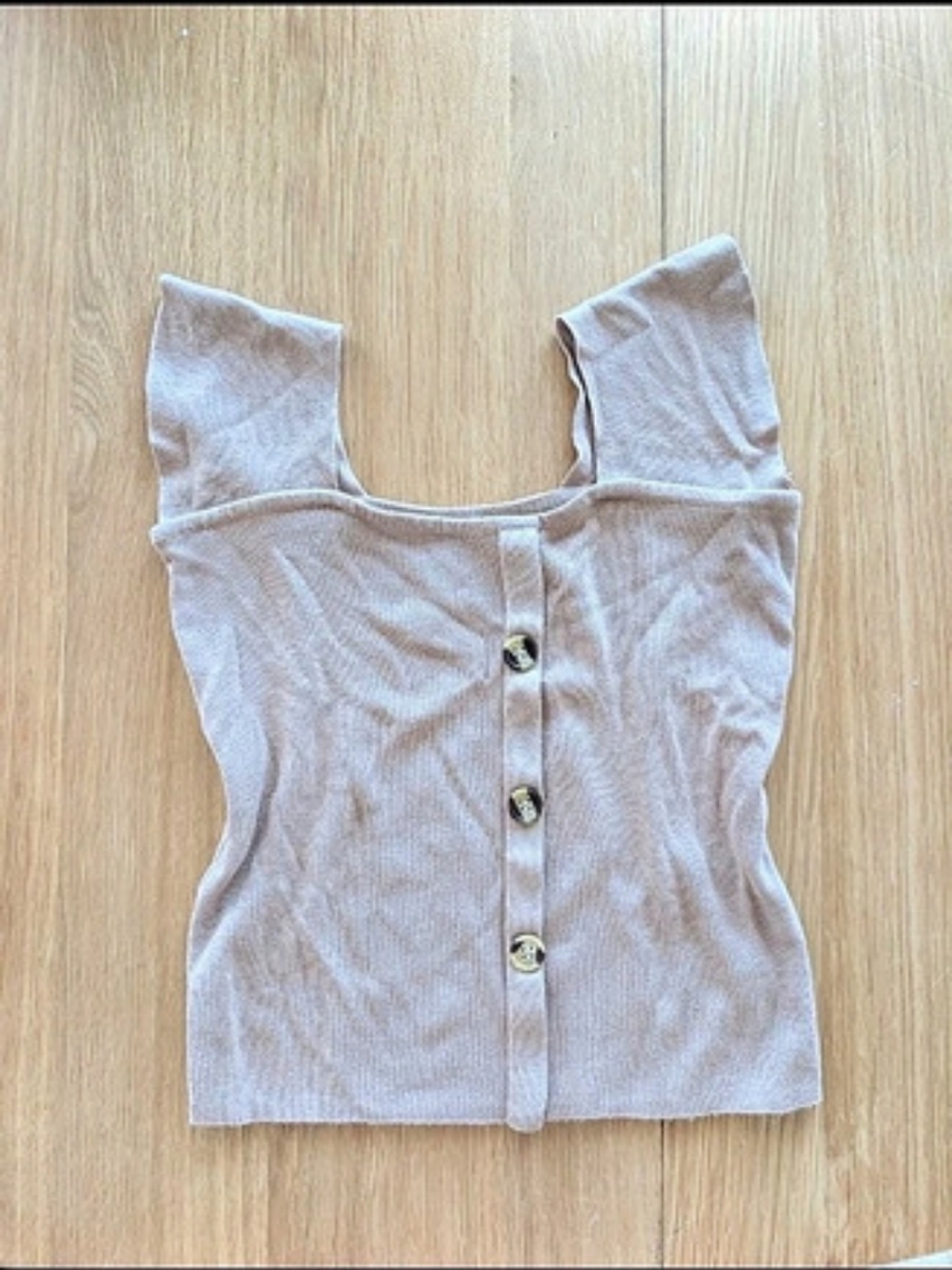 Sandro Ribbed Top - Picture 2 of 2